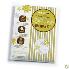 Bloomin Gift tag kit with snowflake design 12 tags per pack with pencil