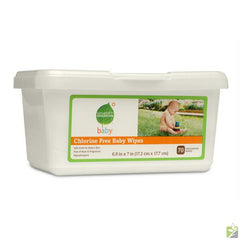 Seventh Generation Baby Wipes Tub, 70 Wipe Pack